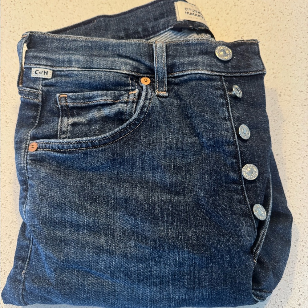 Citizens Of Humanity Blue High Rise Jeans Classic Denim